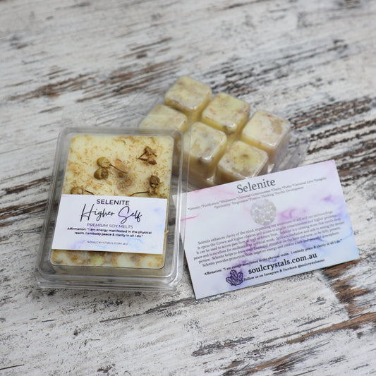 'Higher Self' Soy Wax Melts | Selenite