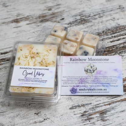 'Good Vibes' Soy Wax Melts | Rainbow Moonstone