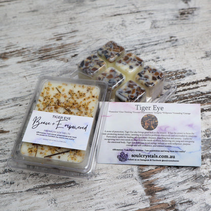 'Brave + Empowered' Soy Wax Melts | Tiger Eye
