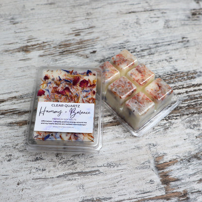'Harmony + Balance' Soy Wax Melts | Clear Quartz