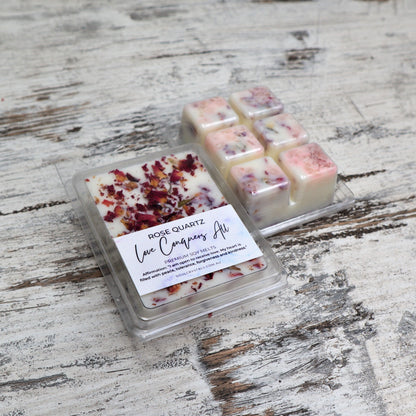 ‘Love Conquers All’ Soy Wax Melts | Rose Quartz