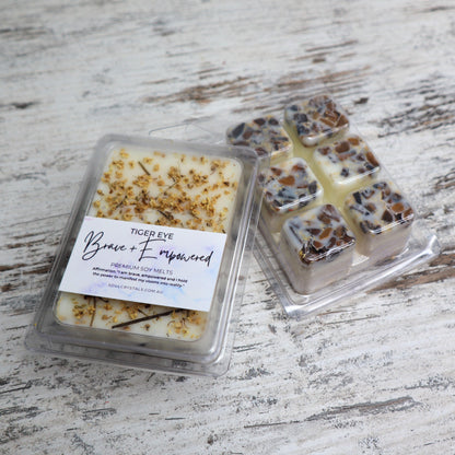 'Brave + Empowered' Soy Wax Melts | Tiger Eye