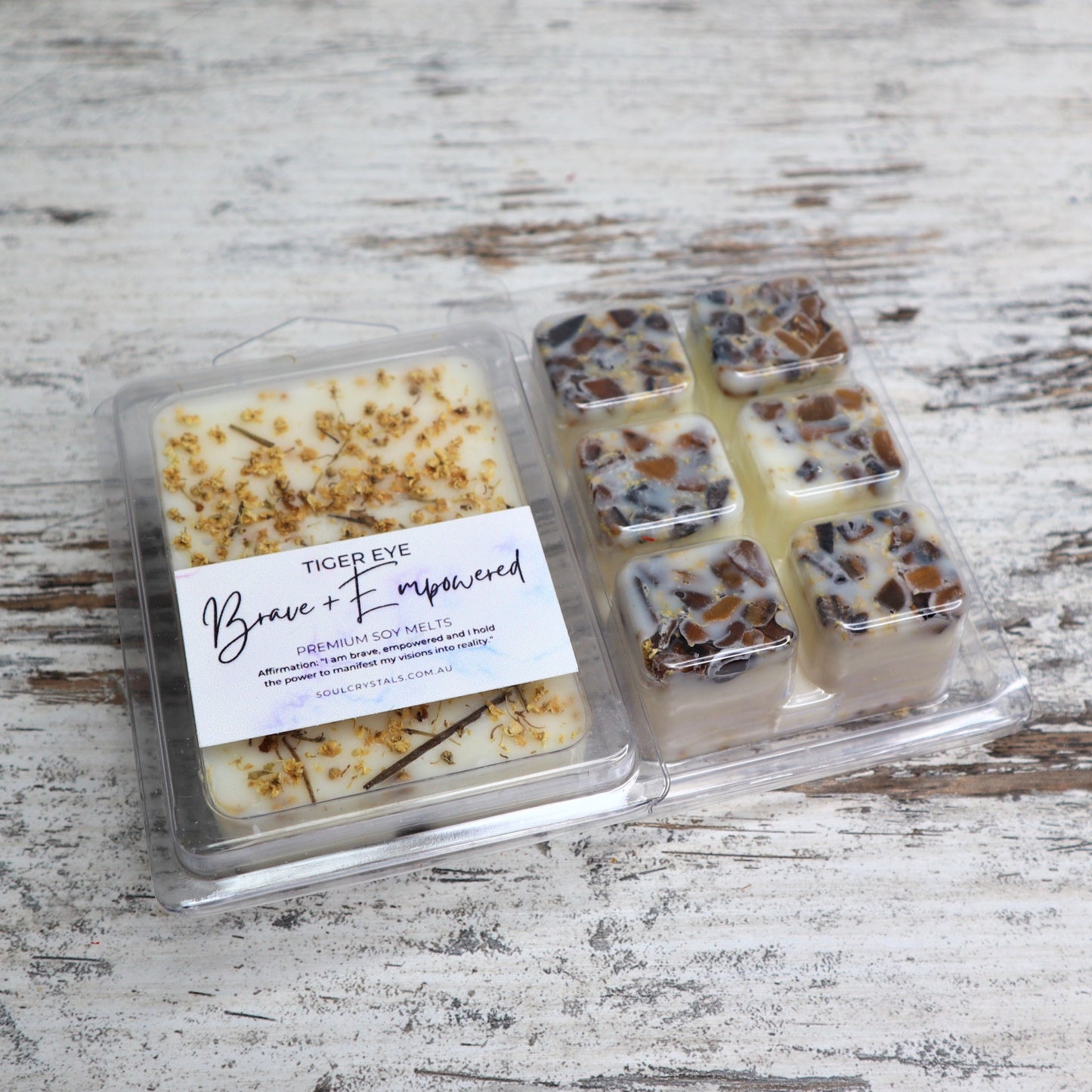 'Brave + Empowered' Soy Wax Melts | Tiger Eye
