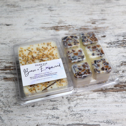 'Brave + Empowered' Soy Wax Melts | Tiger Eye