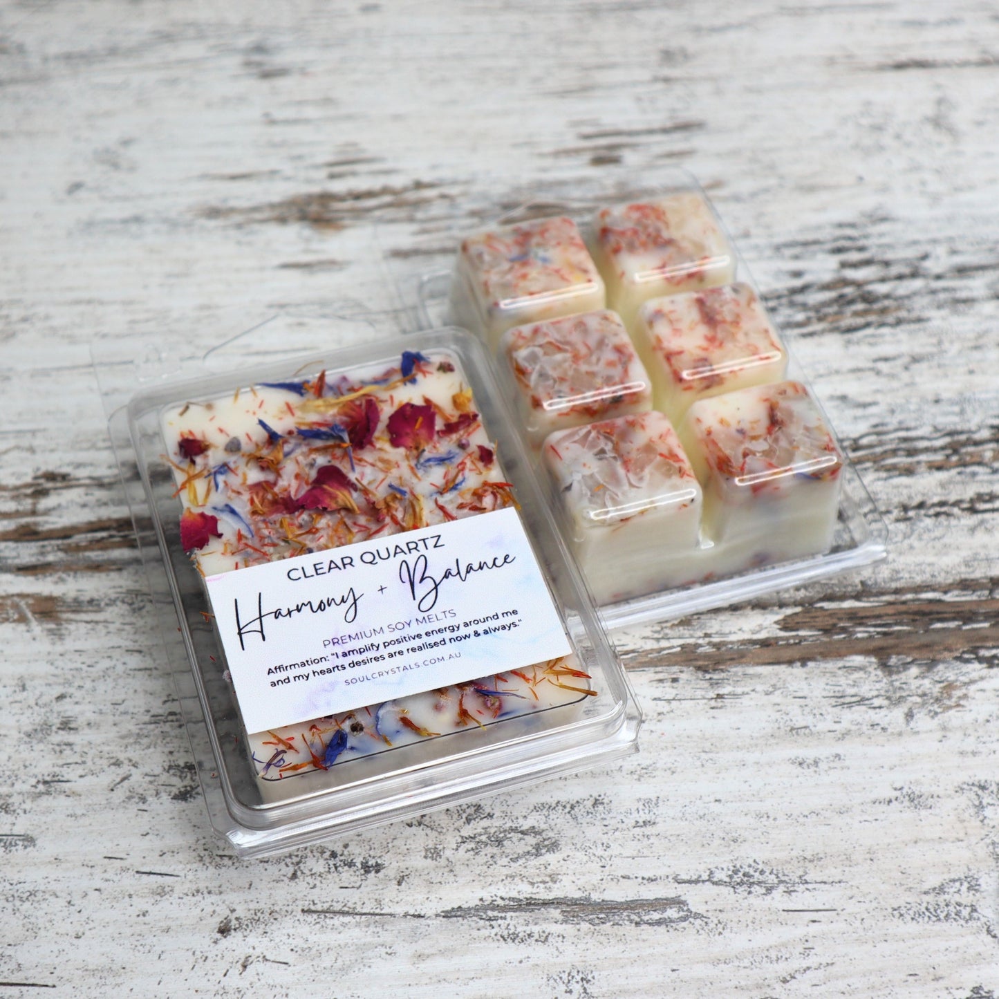 'Harmony + Balance' Soy Wax Melts | Clear Quartz