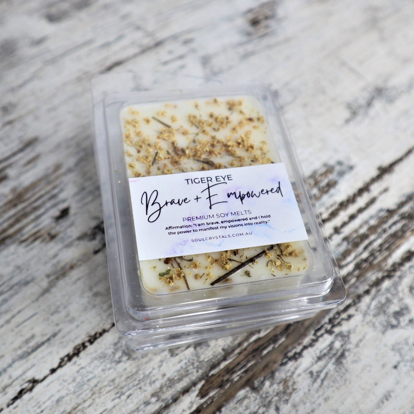 'Brave + Empowered' Soy Wax Melts | Tiger Eye