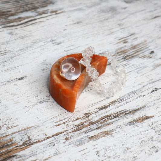 Sunstone Moon Bowl | Inner Fire & Golden Light