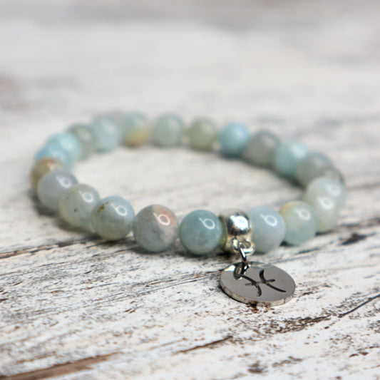 Pisces Zodiac Bracelet (Silver)