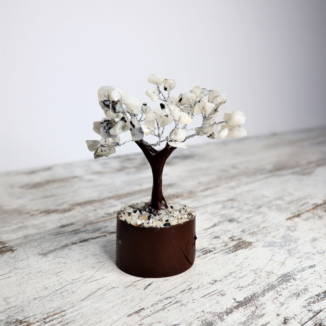 Rainbow Moonstone Mini Crystal Tree | Intuition, New Beginnings &amp; Gentle Protection