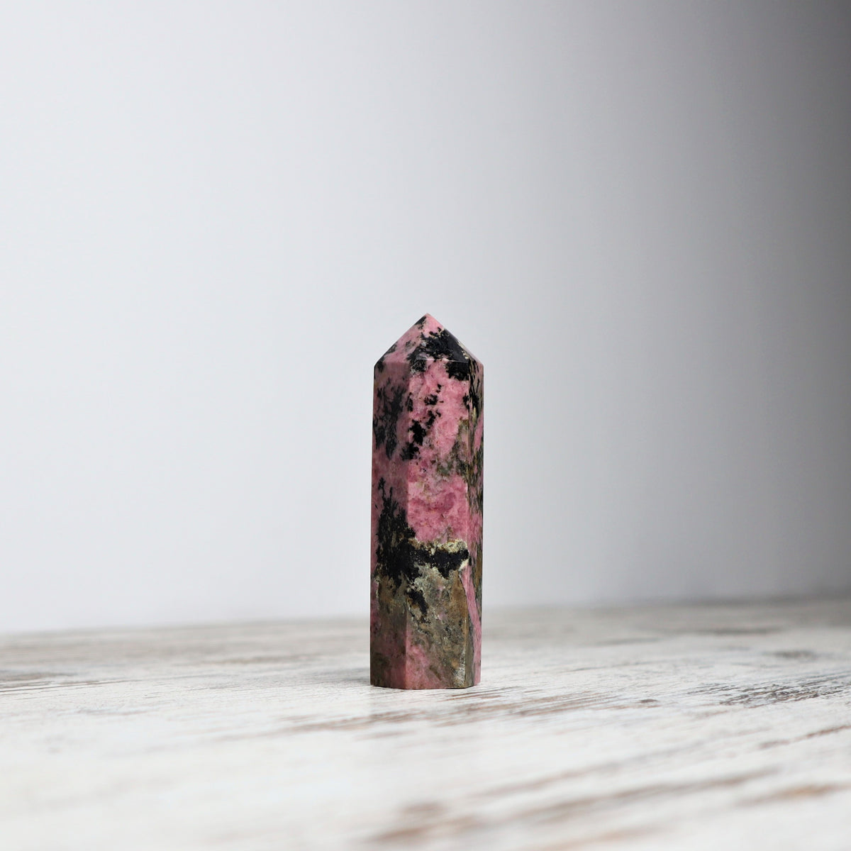 Rhodonite Point | Emotional Healing, Compassion &amp; Heart Strength