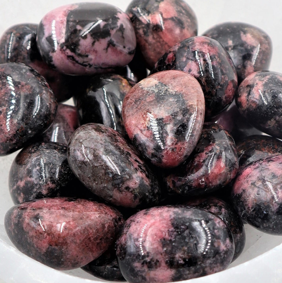 Rhodonite Tumble | Compassion, Heart Healing &amp; Emotional Strength