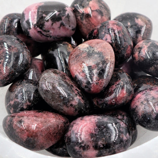 Rhodonite Tumble | Compassion, Heart Healing & Emotional Strength