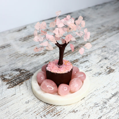 Rose Quartz Mini Crystal Tree