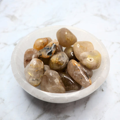 Rutilated Quartz Tumble | Clarity, Awakening & Divine Alignment