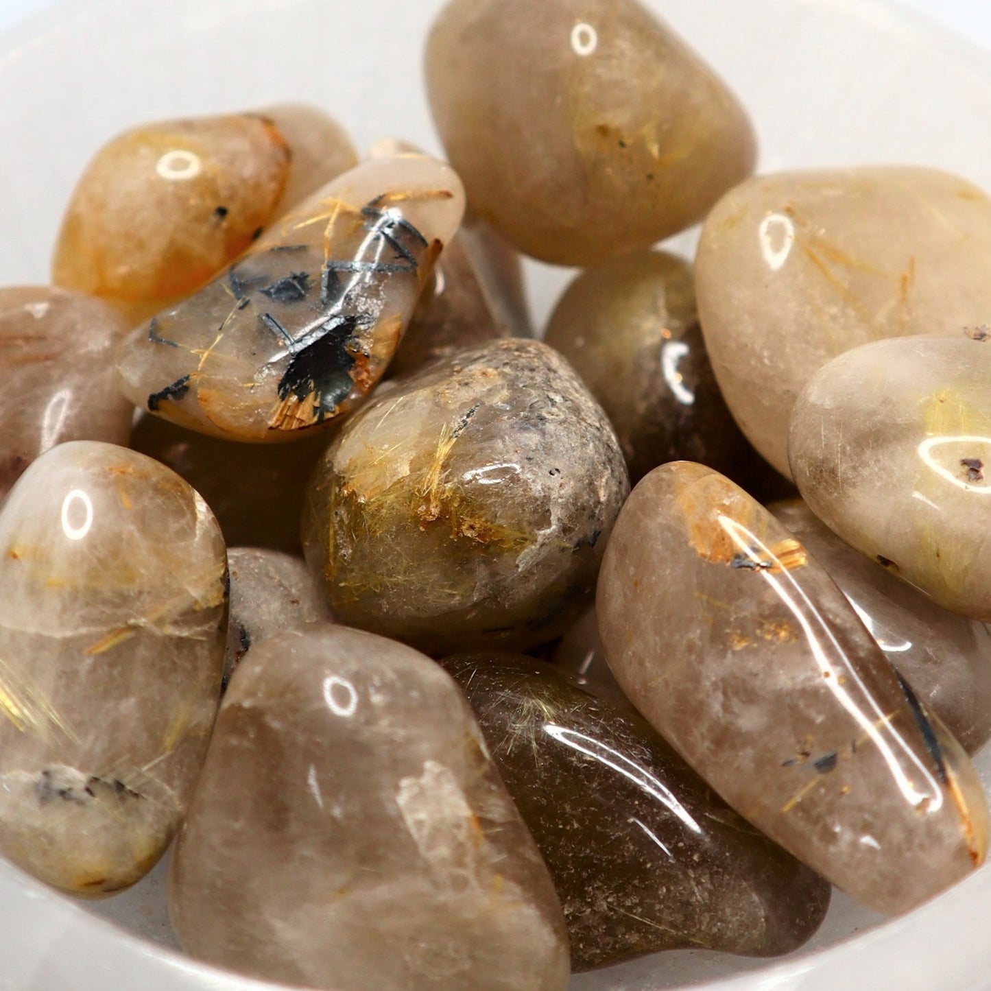 Rutilated Quartz Tumble | Clarity, Awakening & Divine Alignment