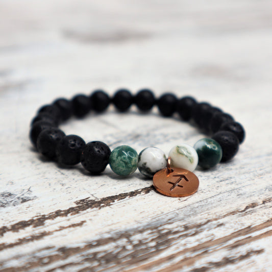 Sagittarius Zodiac Bracelet (Rose Gold)