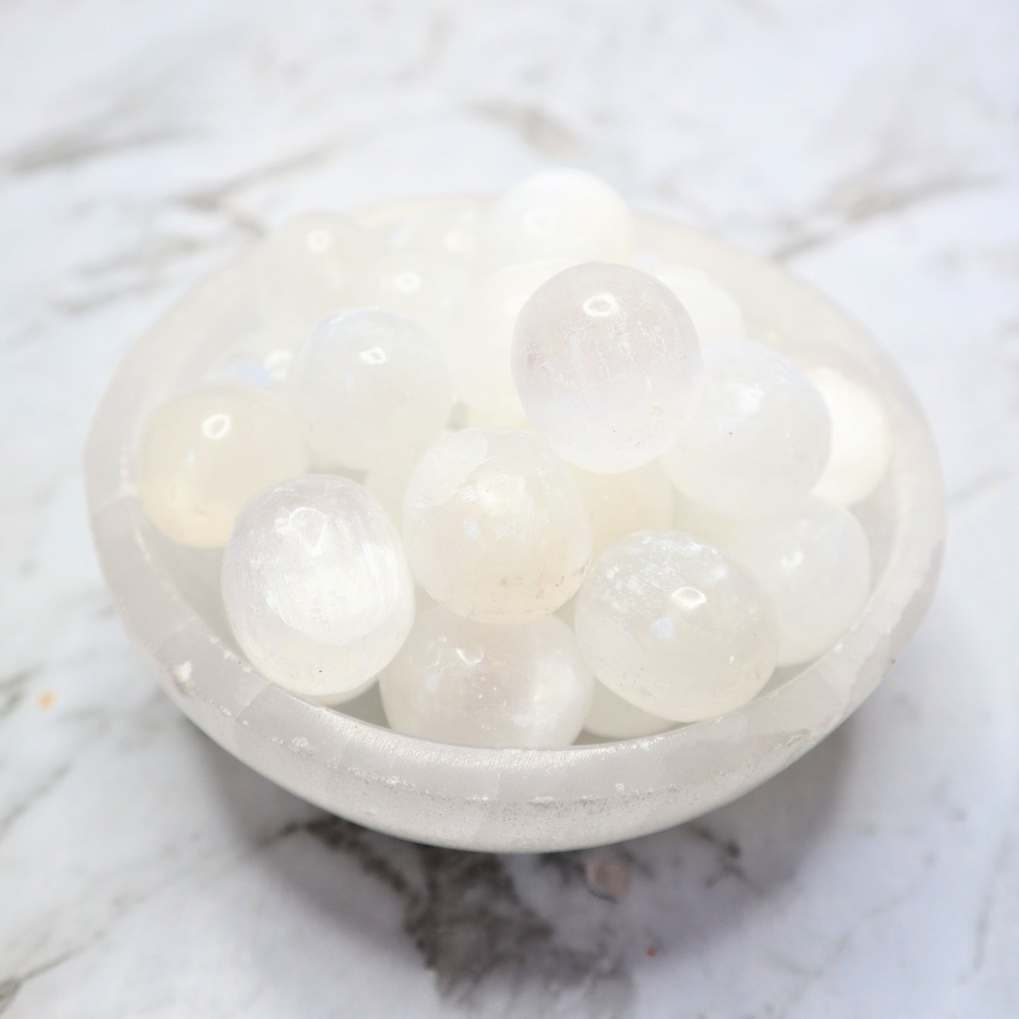 Selenite Tumble | Aura Cleansing, Clarity & Divine Protection
