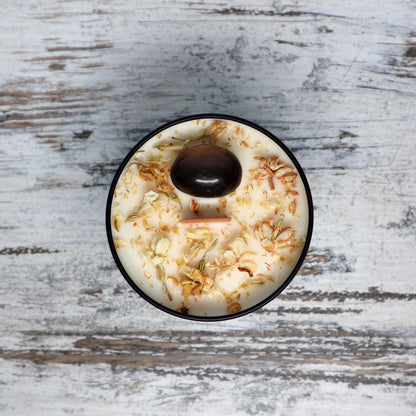 'Grounded Warrior' Soy Candle Tin | Smokey Quartz