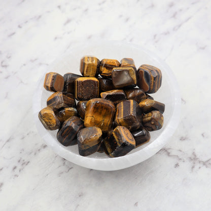 Tiger Eye Tumble | Courage, Confidence & Grounded Strength