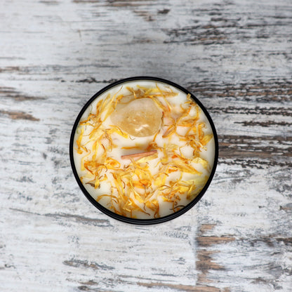 'Dream, Believe, Achieve' Soy Candle Tin | Citrine