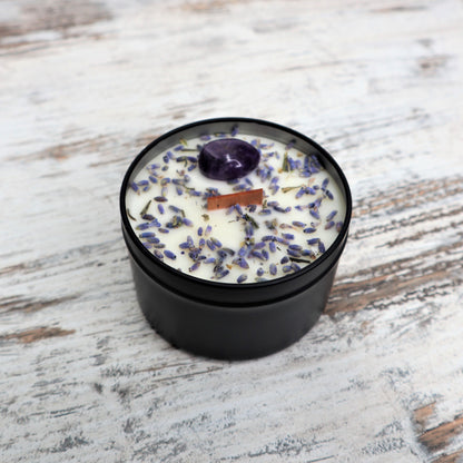 'Sweet Dreams' Soy Candle Tin | Amethyst